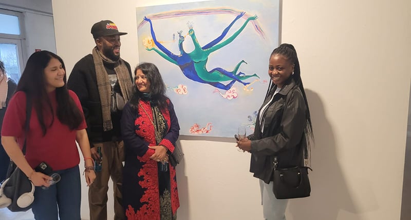 जर्मनीमा रागिनी उपाध्यायको कला प्रदर्शनी