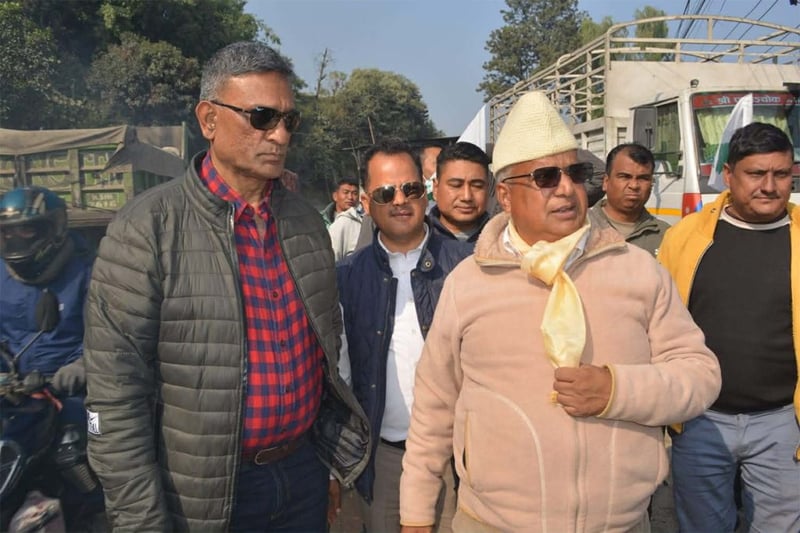 रास्वपा छाडेकापूर्वडीआईजी रमेश खरेल कांग्रेसको चुनावी कार्यक्रममा