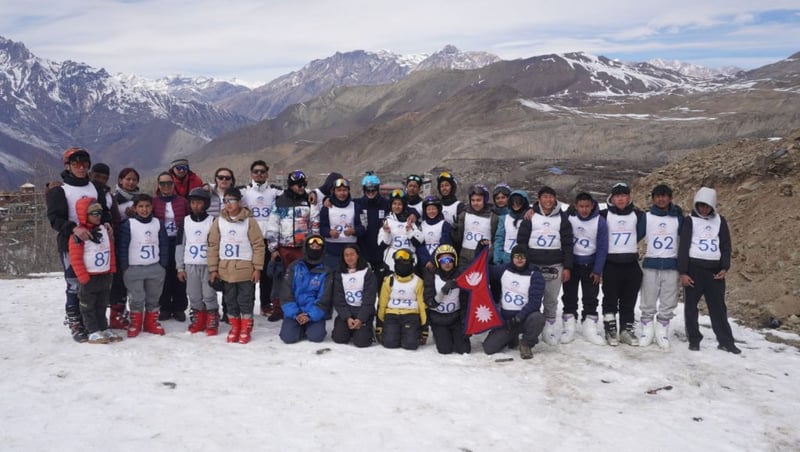 मुक्तिनाथमा पाँचौं राष्ट्रिय स्की प्रतियोगिता सम्पन्न