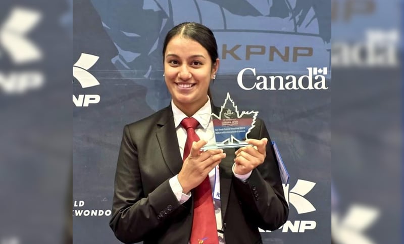 तेक्वान्दो रेफ्री अस्मिता क्यानडा ओपन च्याम्पियनसिपमा उत्कृष्ट