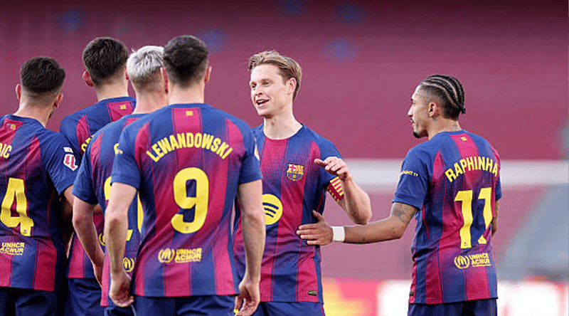 बार्सिलोना ला लिगको शीर्षस्थानमा उक्लियो