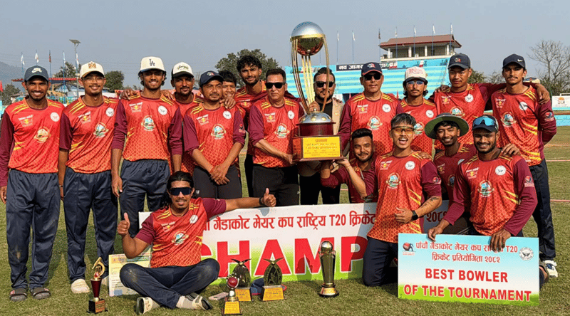 लुम्बिनी प्रदेशले जित्यो पाँचौं गैंडाकोट मेयर कप क्रिकेटको उपाधि