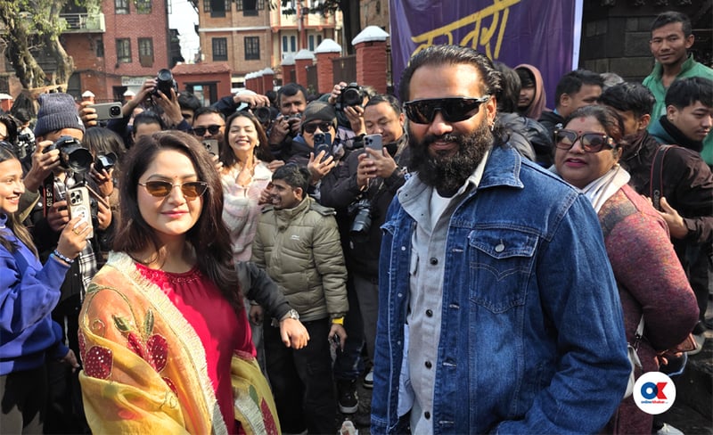 निखिल र वर्षाले बानेश्वरबाट थाले थ्रीलर फिल्म ‘कस्तुरी’ छायांकन