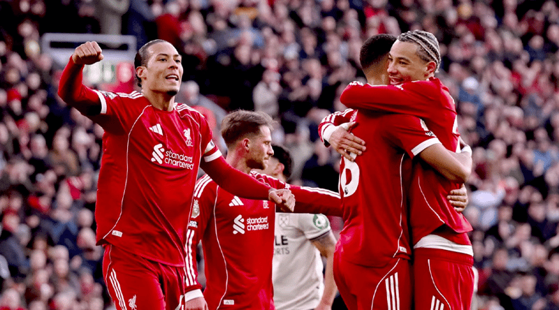 वेस्ट ह्याममाथि फराकिलो जित निकाल्दै लिभरपुल पाँचौं स्थानमा उक्लियो