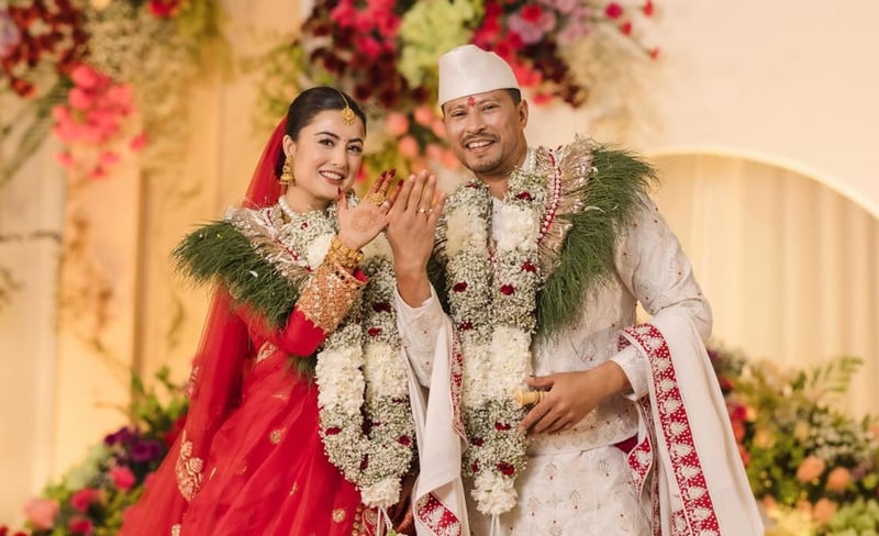 नीति र याच्नितले कसे लगनगाँठो (तस्वीर)