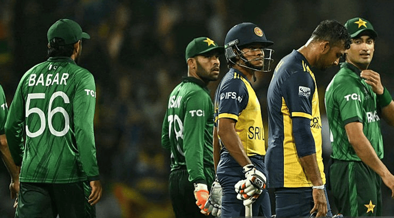 श्रीलंकाविरुद्ध पाकिस्तान ५ रनले विजयी