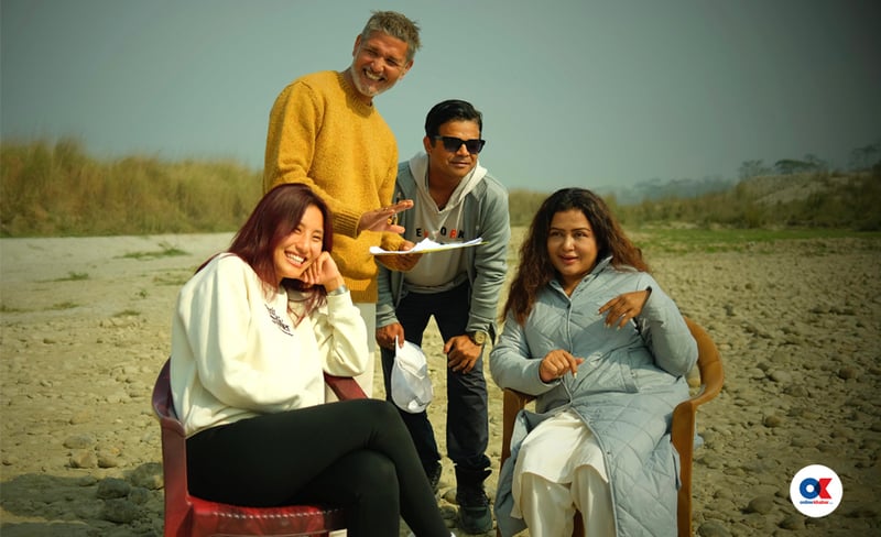 ‘अ फ्रेन्च किस’ मा रेखा थापा अनुबन्धित