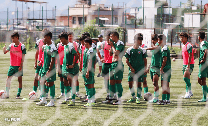 साफ यू-२० च्याम्पियनसिप : ३० खेलाडी दोस्रो चरणको प्रशिक्षणमा