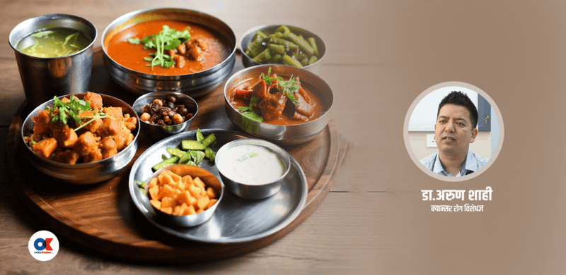 क्यान्सर लाग्नुमा खानपानको भूमिका कति ?