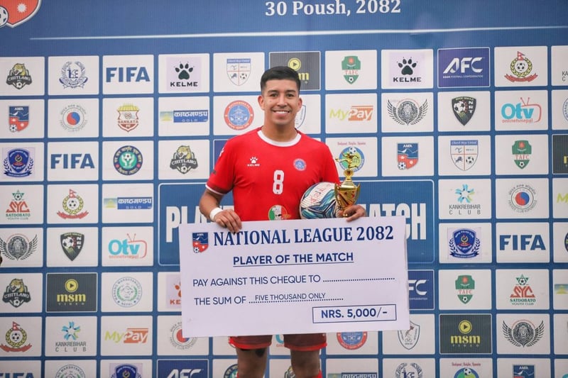 राष्ट्रिय लिग : जोनाथान कान्टिलानाको ह्याट्रिकमा मछिन्द्र शीर्ष स्थानमा