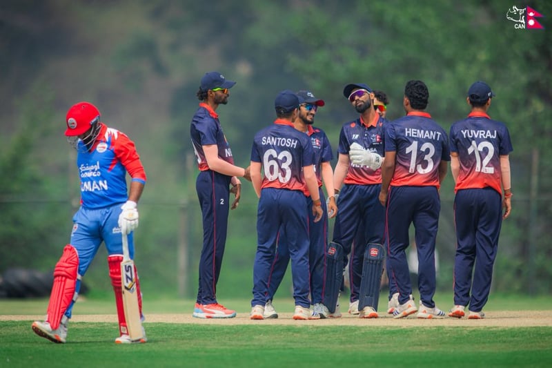 ओमानमाथि नेपाल ए को प्रभावशाली जित