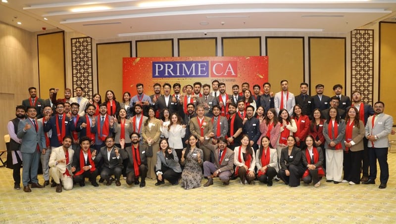 प्राइम सीएको बाइसौं वार्षिकोत्सव अवसरमा विद्यार्थी सम्मानित