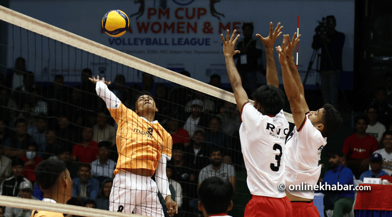 दशौँ पीएम कप एनभीए लिग : पुरुषतर्फ पुलिस र आर्मी विजयी, रुकुमसँग हार्यो एपीएफ