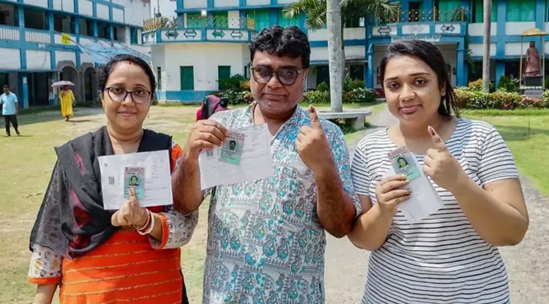 पश्चिम बंगाल चुनाव : दोस्रो चरणमा ९१.७६ प्रतिशत मतदान