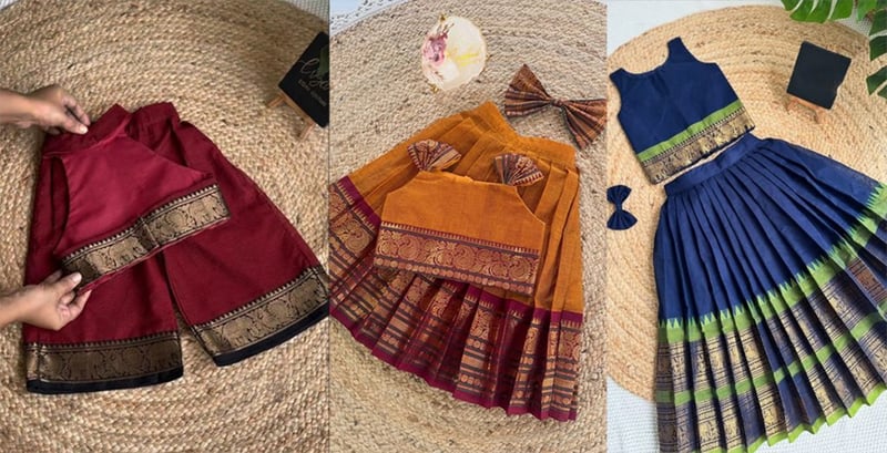 पुरानो साडीबाट छोरीका लागि बनाउन सकिन्छ आकर्षक पहिरन