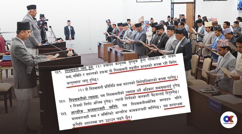 प्रतिनिधिसभा नियमावलीको २५९ : सांसदलाई विशेषाधिकार, अन्य कानुन नलाग्ने !