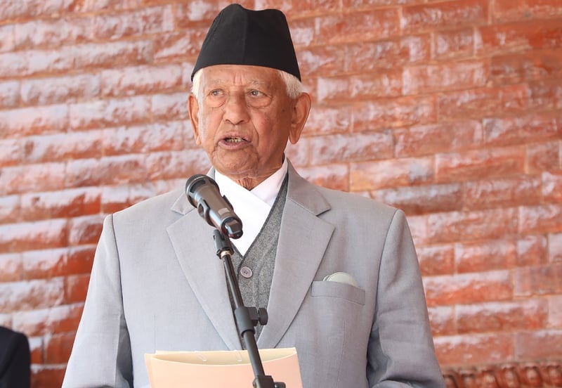 राष्ट्रपति पौडेलद्वारा प्रतिनिधिसभाका ज्येष्ठ सदस्य केसीलाई शपथ