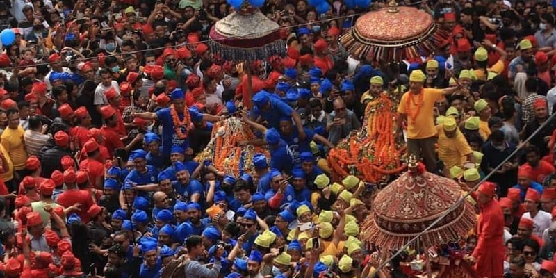 चैत्र कृष्ण चतुर्दशी: काठमाडौं उपत्यकामा पाहाँचह्रे जात्रा आजदेखि सुरु