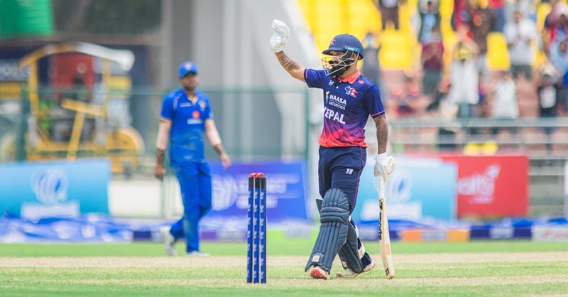 बलिङ चम्किँदा यूएईमाथि नेपालको ३७ रनको जित