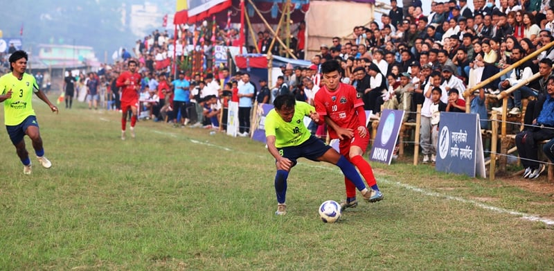 डिफेन्डिङ च्याम्पियन एनआरटीको संघर्षपूर्ण जित