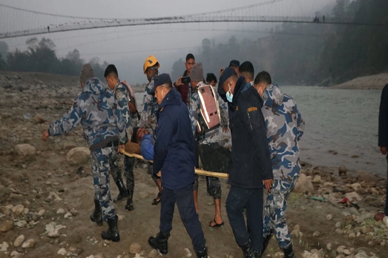 Injured passenger trapped inside bus rescued alive after five hours