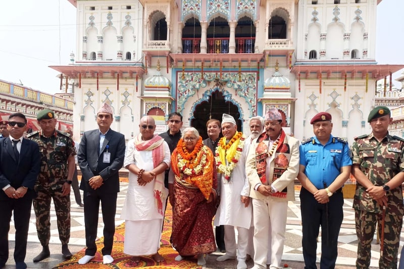 PM Karki visits Janaki Temple, pays homage