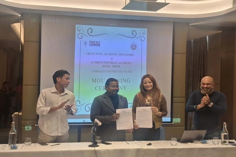 French Football Academy Singapore signs deal with Lumbini Football Academy to boost Nepali football