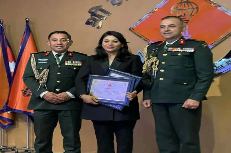 Major Richa Singh honoured by Army’s No. 6 Brigade for role during Gen Z movement