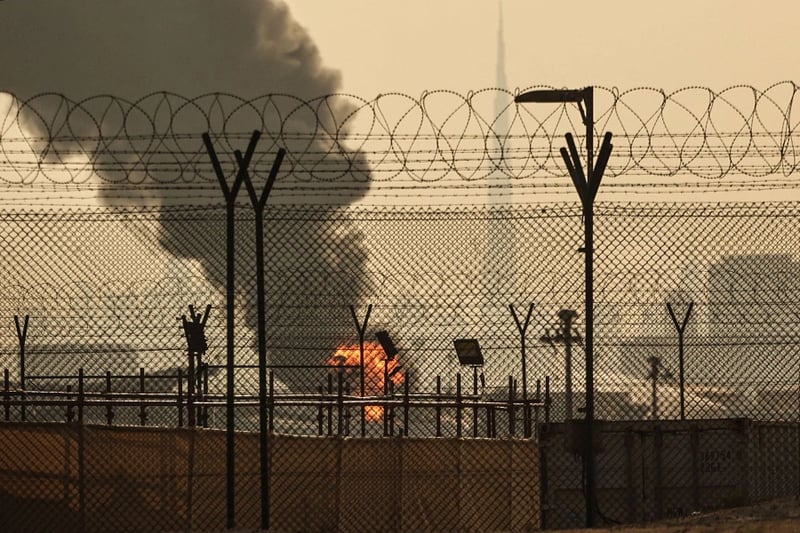 Iran defiant as strikes hit Gulf transport, energy hubs