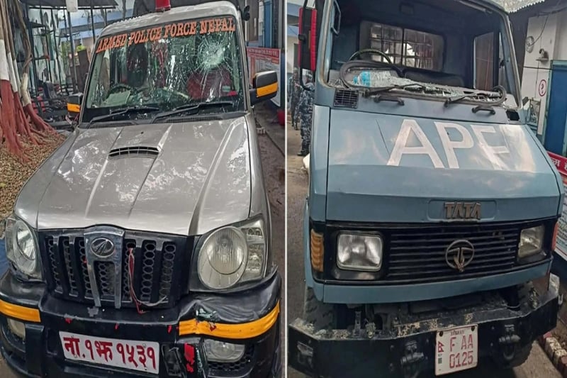 Four held on charge of attacking APF personnel in Birgunj