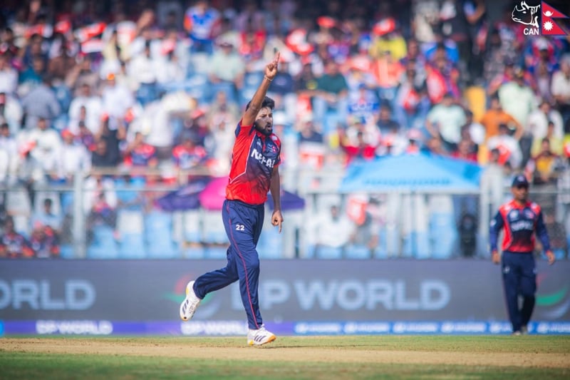 Nepal’s Dipendra Singh Airee strikes again, claims England’s fifth wicket
