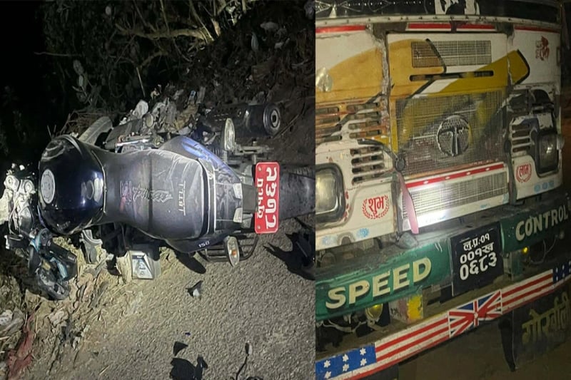 Motorcyclist killed in truck collision in Kapilvastu