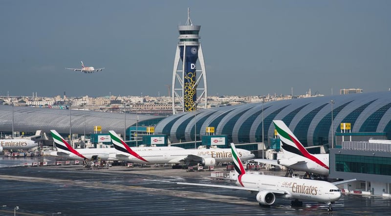 Flights temporarily suspended at Dubai's airport following nearby drone incident