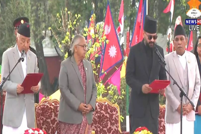 Newly appointed PM Balen takes oath