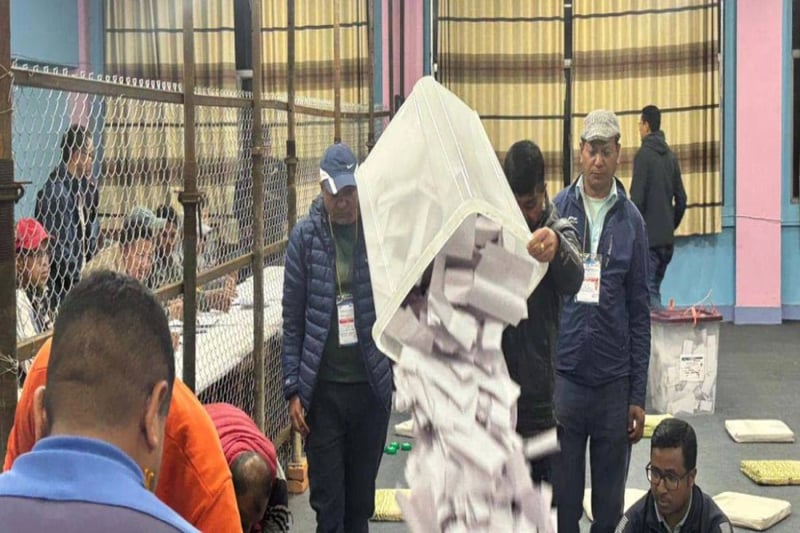 All ballot boxes from northern Gorkha airlifted to district headquarter