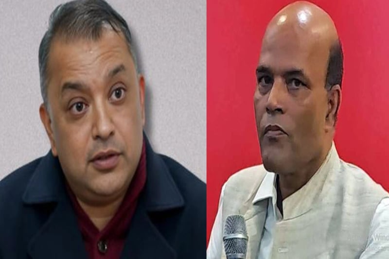 NC prez Gagan Thapa congratulates Amresh Singh on Sarlahi-4 victory