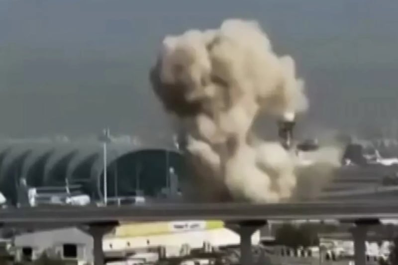 Drones fall near Dubai airport, ships hit as Iran presses on with attacks