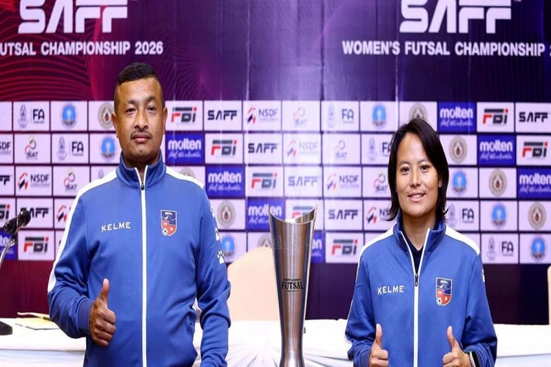 SAFF Futsal Championship: Nepali women team take on Sri Lanka