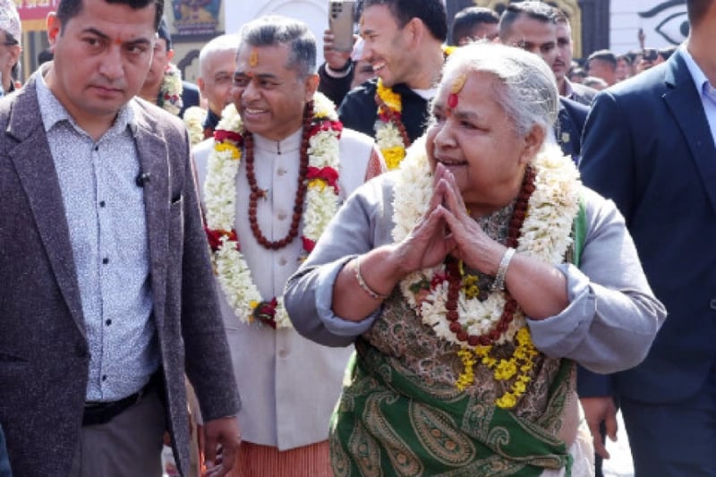 PM Karki performs Rudrabhishek at Pashupatinath