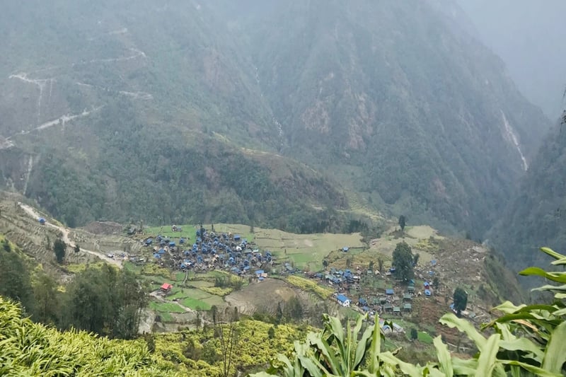 Border security units from Nepal and China take stock of border pillars at Bhotkhola