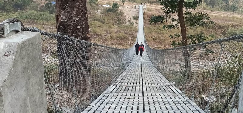 Thirteen concrete, 17 suspension bridges built in Bhojpur since 2015