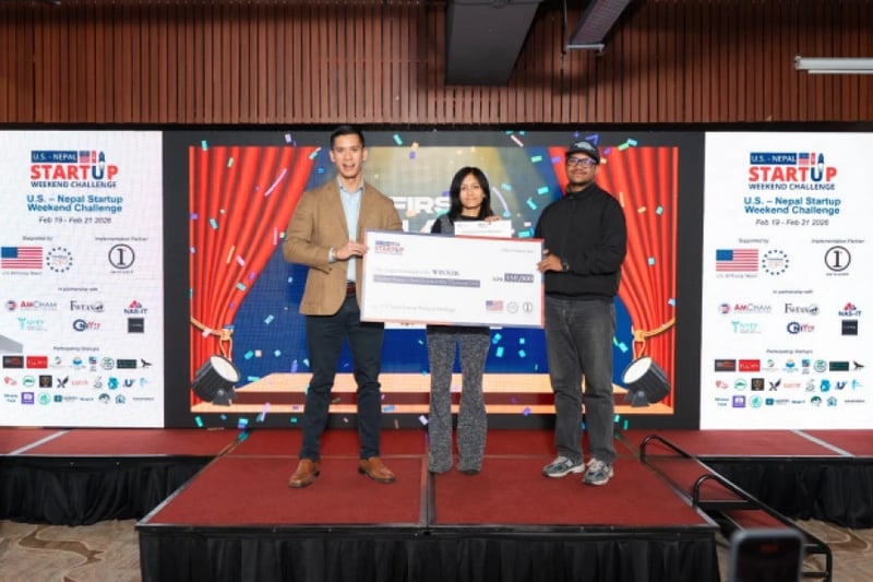 U.S.–Nepal Startup Weekend Challenge concludes, GarudX wins Rs 350,000 seed funding