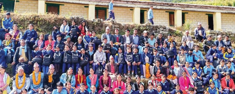 Education materials to Kalikot, Jumla students