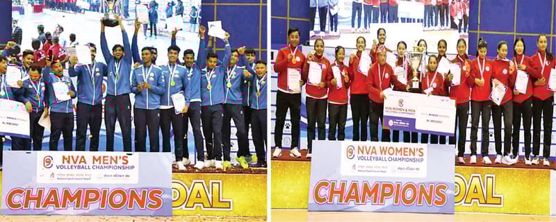 Help Nepal and New Diamond crowned NVA Volleyball champions
