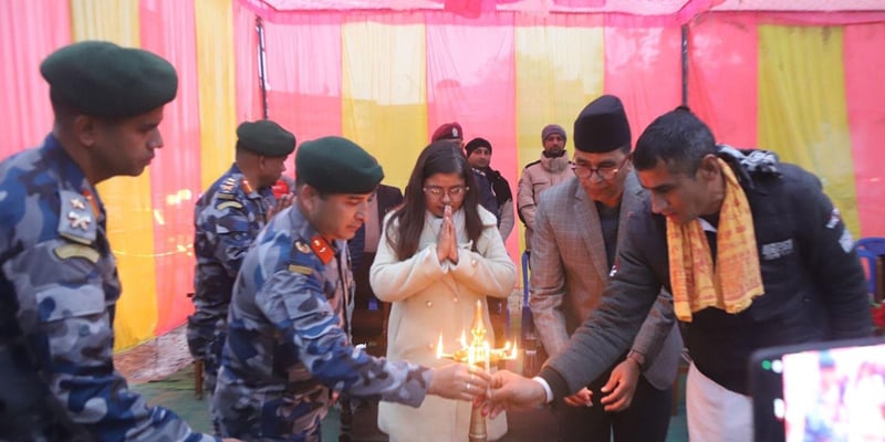 25th Armed Police Force Nepal Day: 'East-West Flag March' started from Gaddachauki