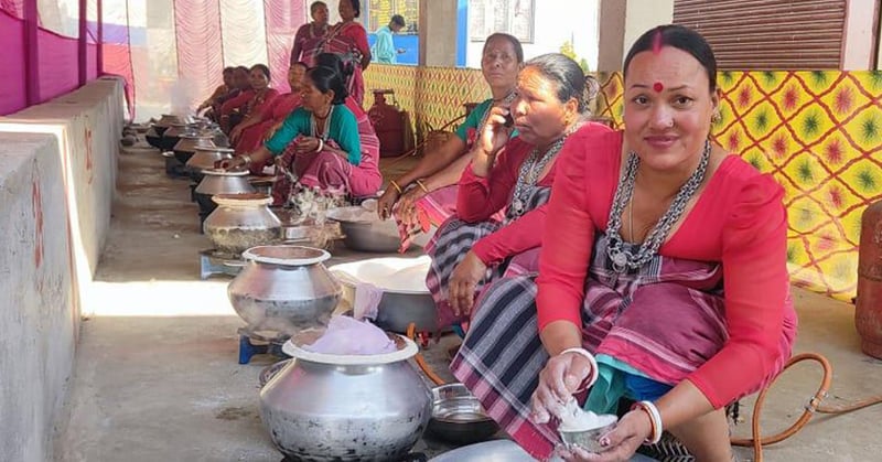 Rajbanshi community celebrate Bhakka Piththa Festival
