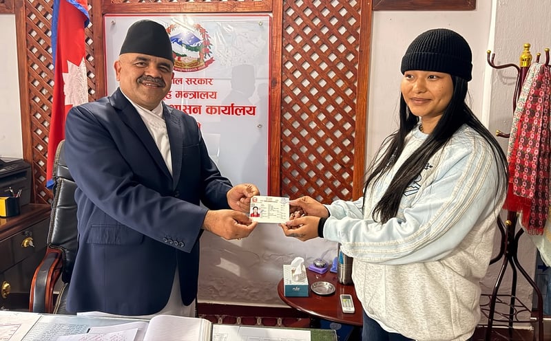 First time in Myagdi, Seema gets citizenship in mother’s name