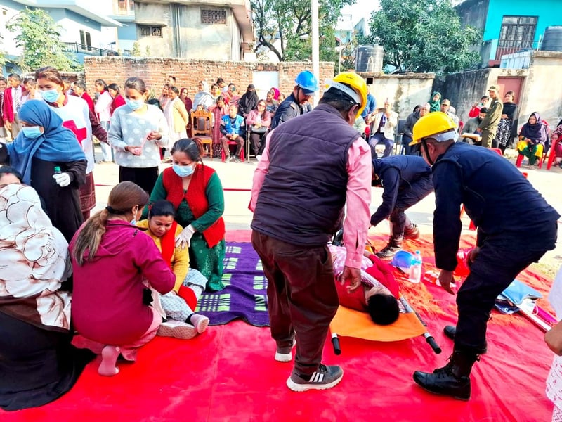 Mock disaster drills in community, school levels held