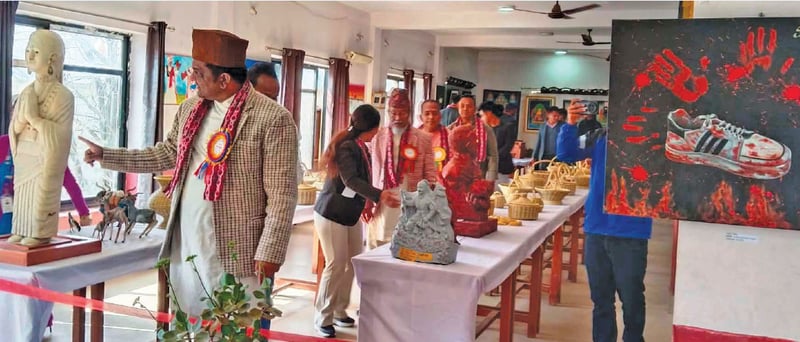 Karnali provincial fine arts exhibition kicks off