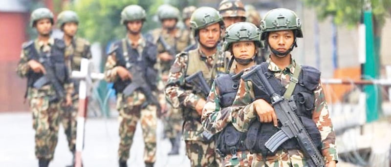 Three army base camps established in Gorkha